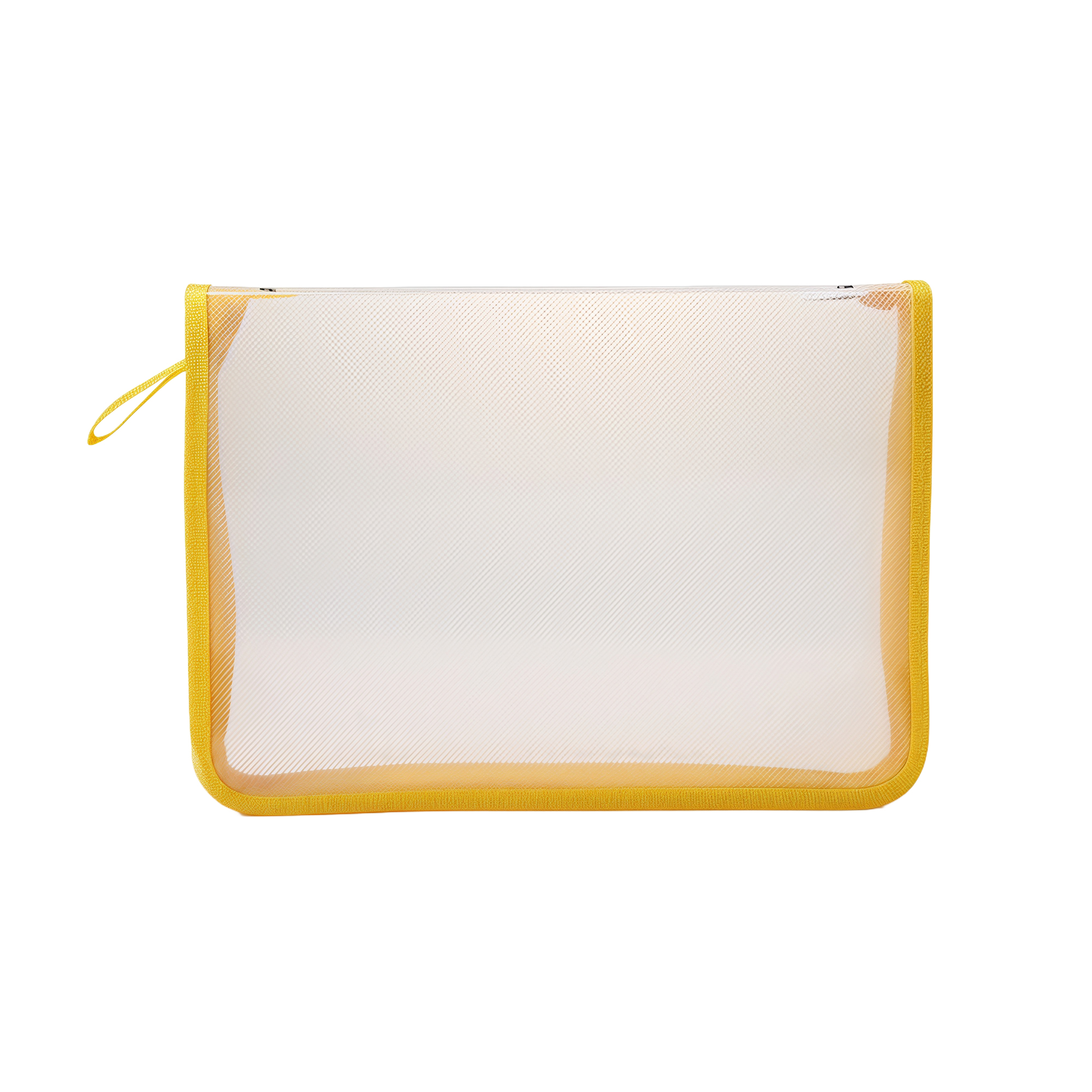 A4 Clear Twill PP Zipper File Folder, Large Capacity 3