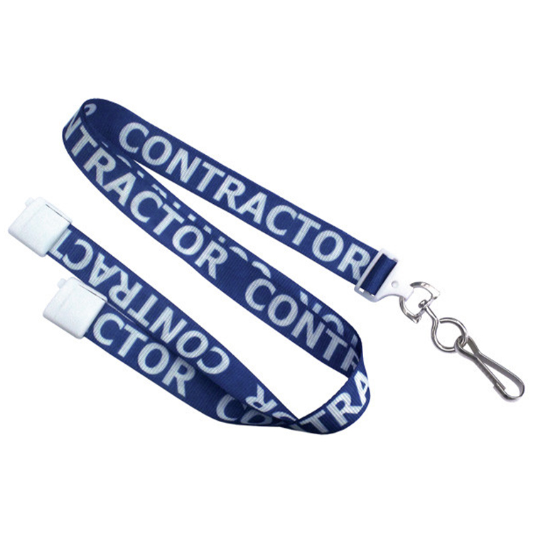 5/8" Contractor Pre-Printed Lanyard 1