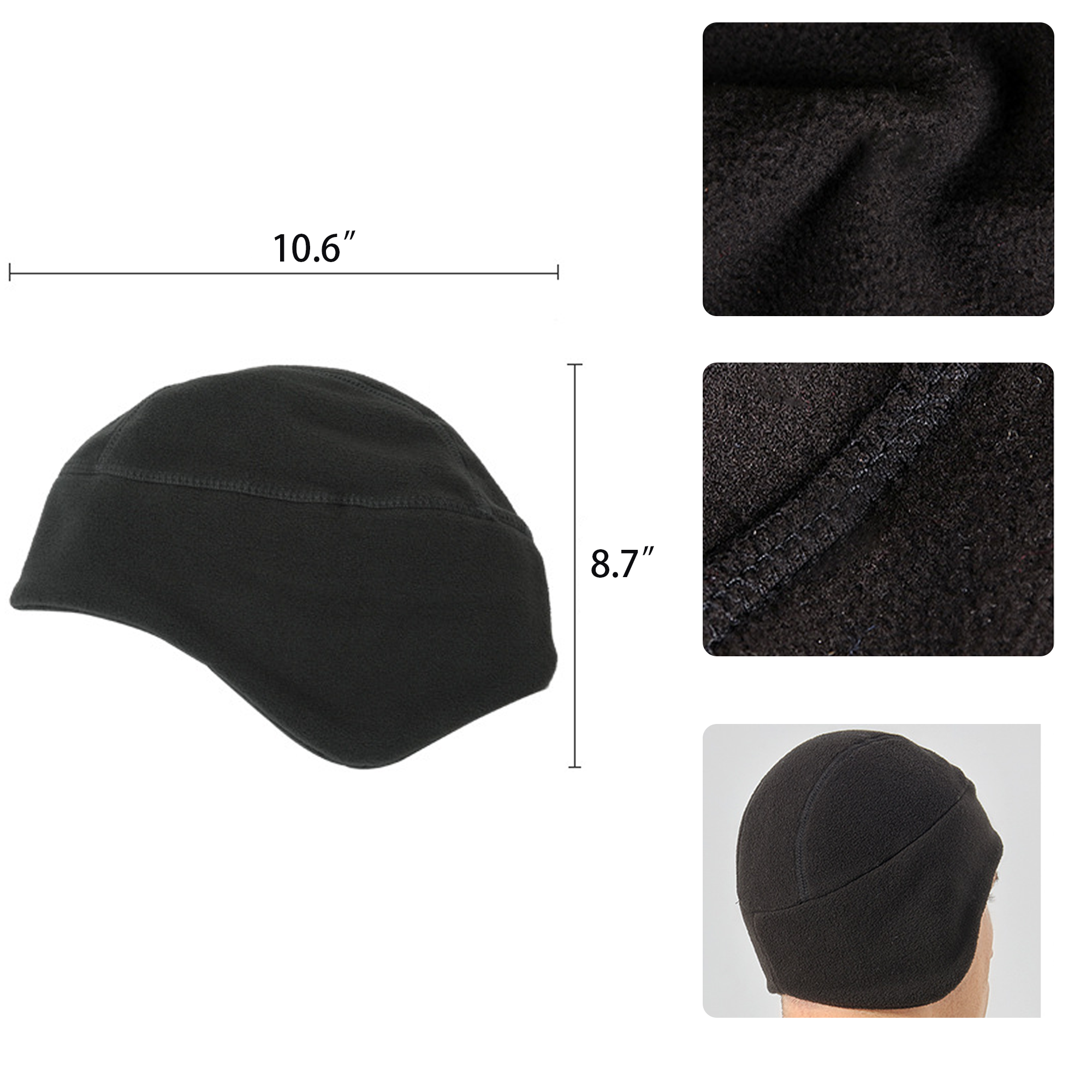 MOQ50 Polar Fleece Cycling Earmuff Cap 6
