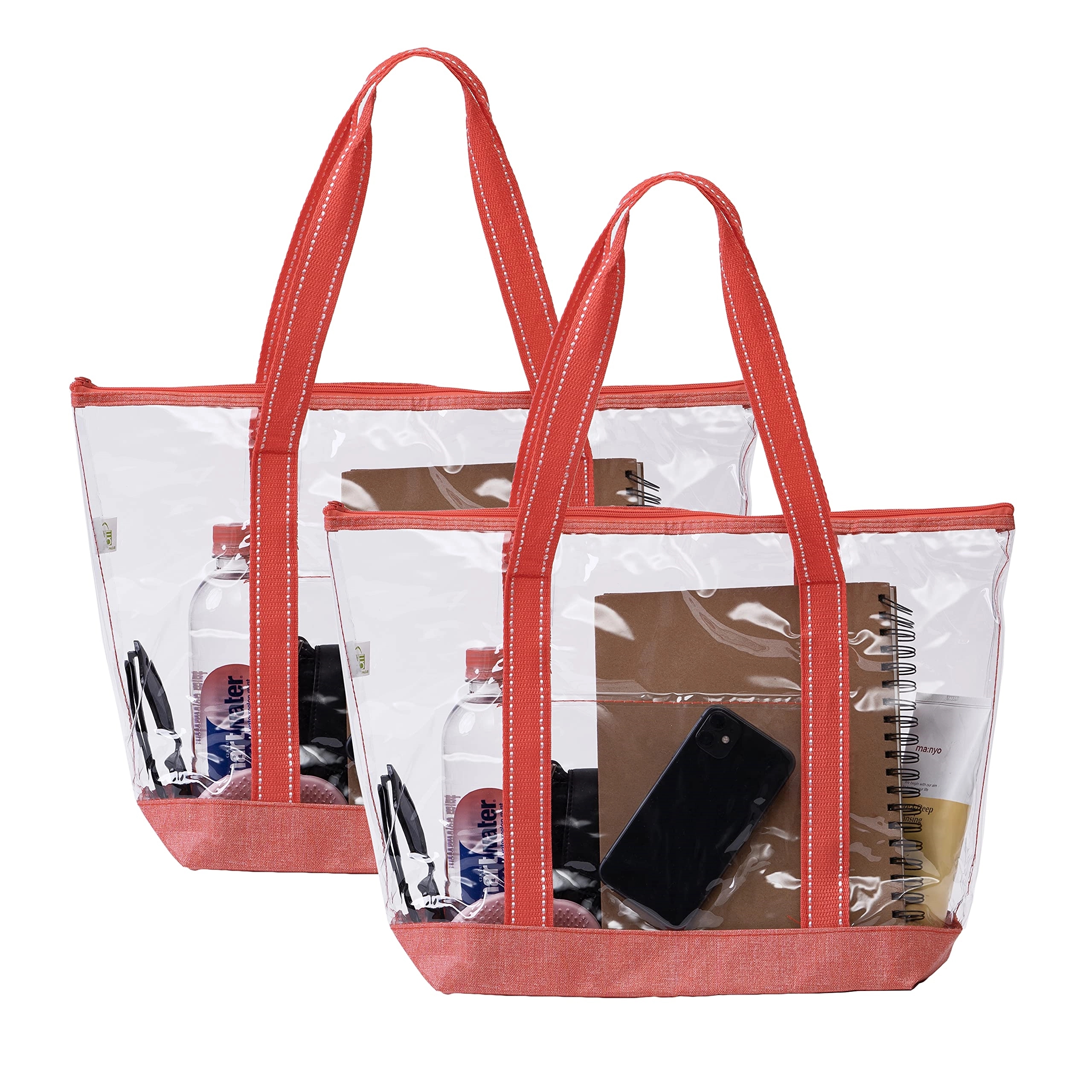 Clear Tote Bag with Zipper 1