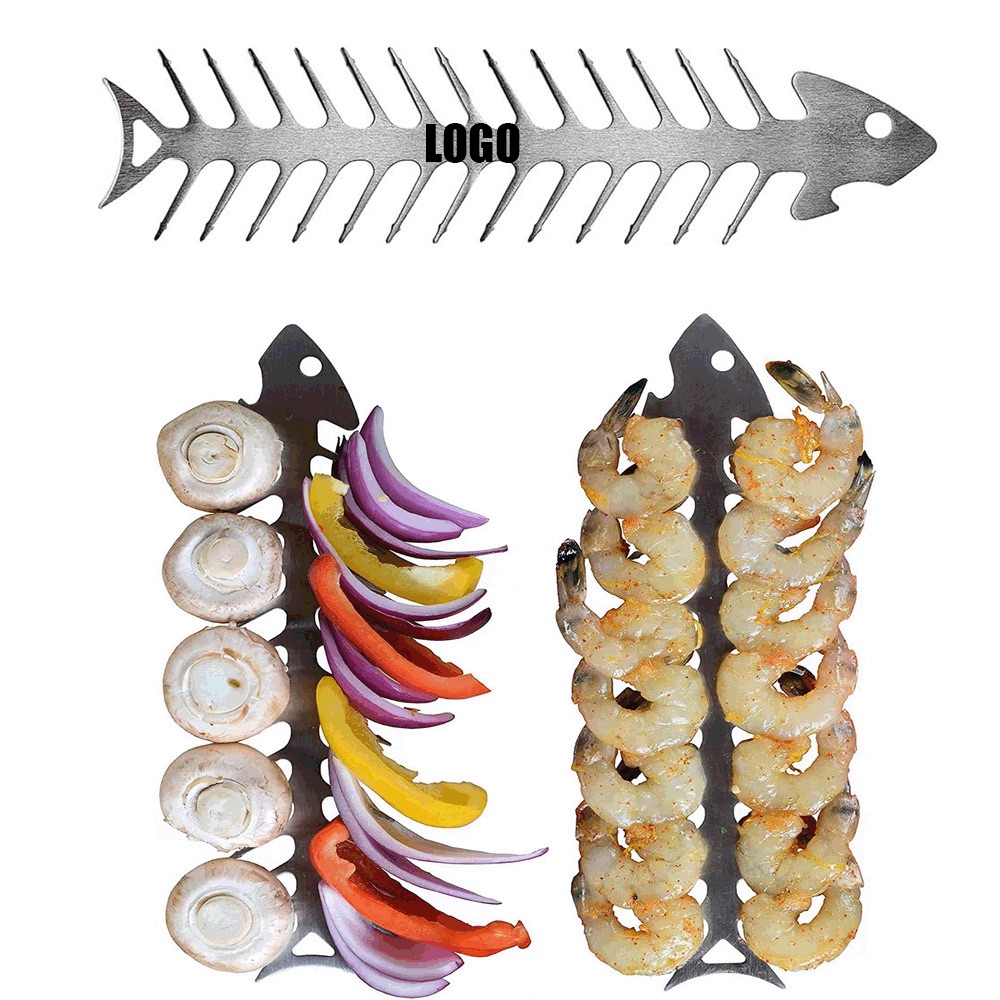 Stainless Steel Fish Bone Shape Barbecue Food Forks 2