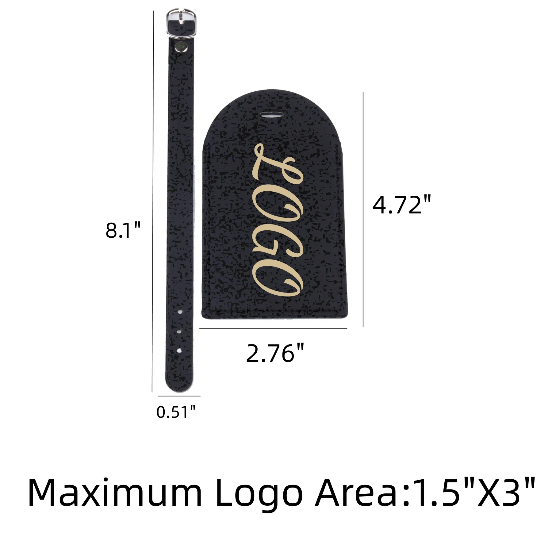 PU Leather Luggage Tag 2