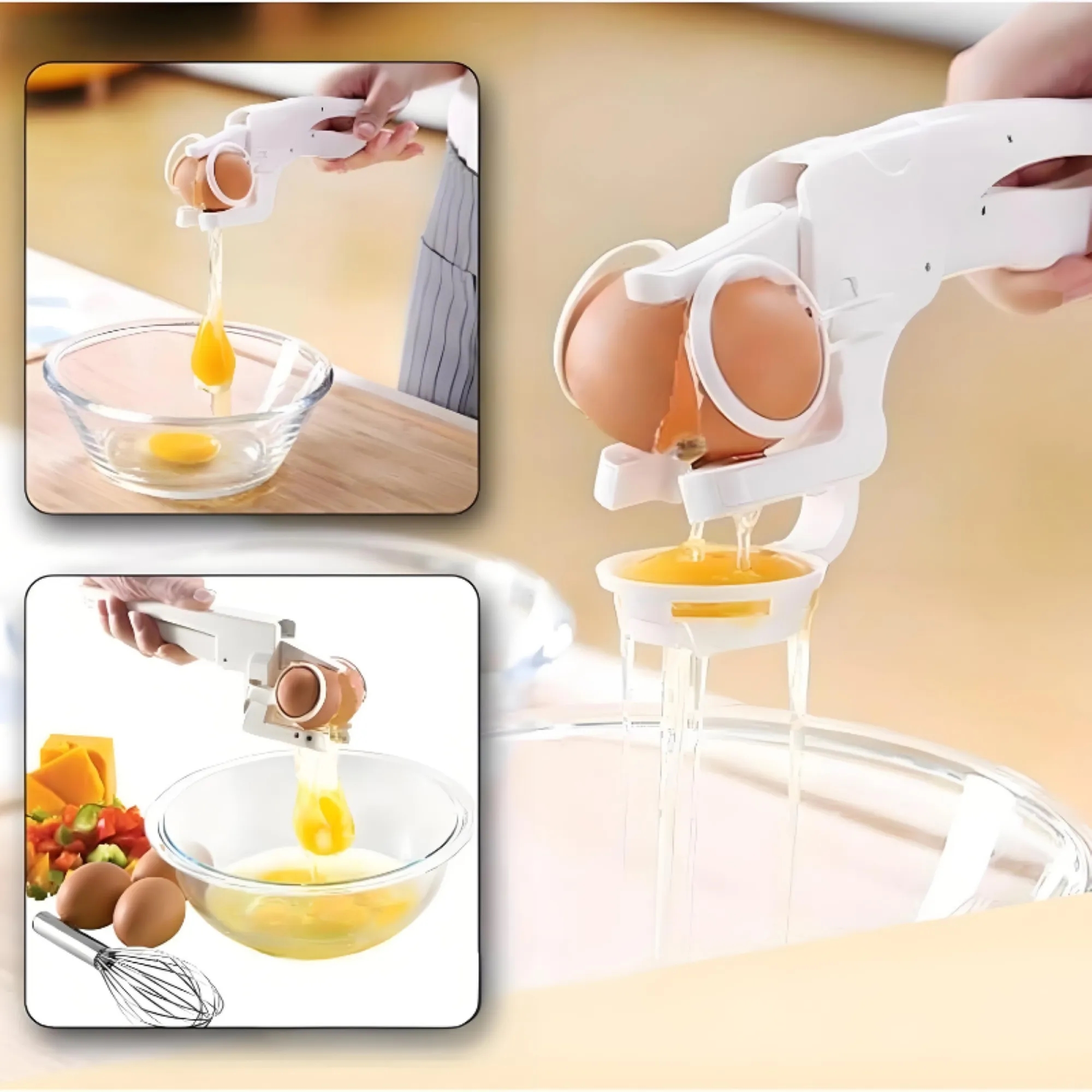 Egg-Breaker Egg White Yolk Separator 4