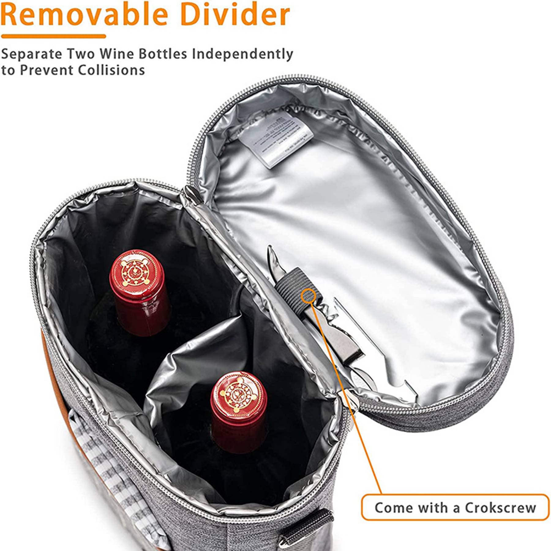 Oxford Outdoor portable waterproof wine insulation bag 8