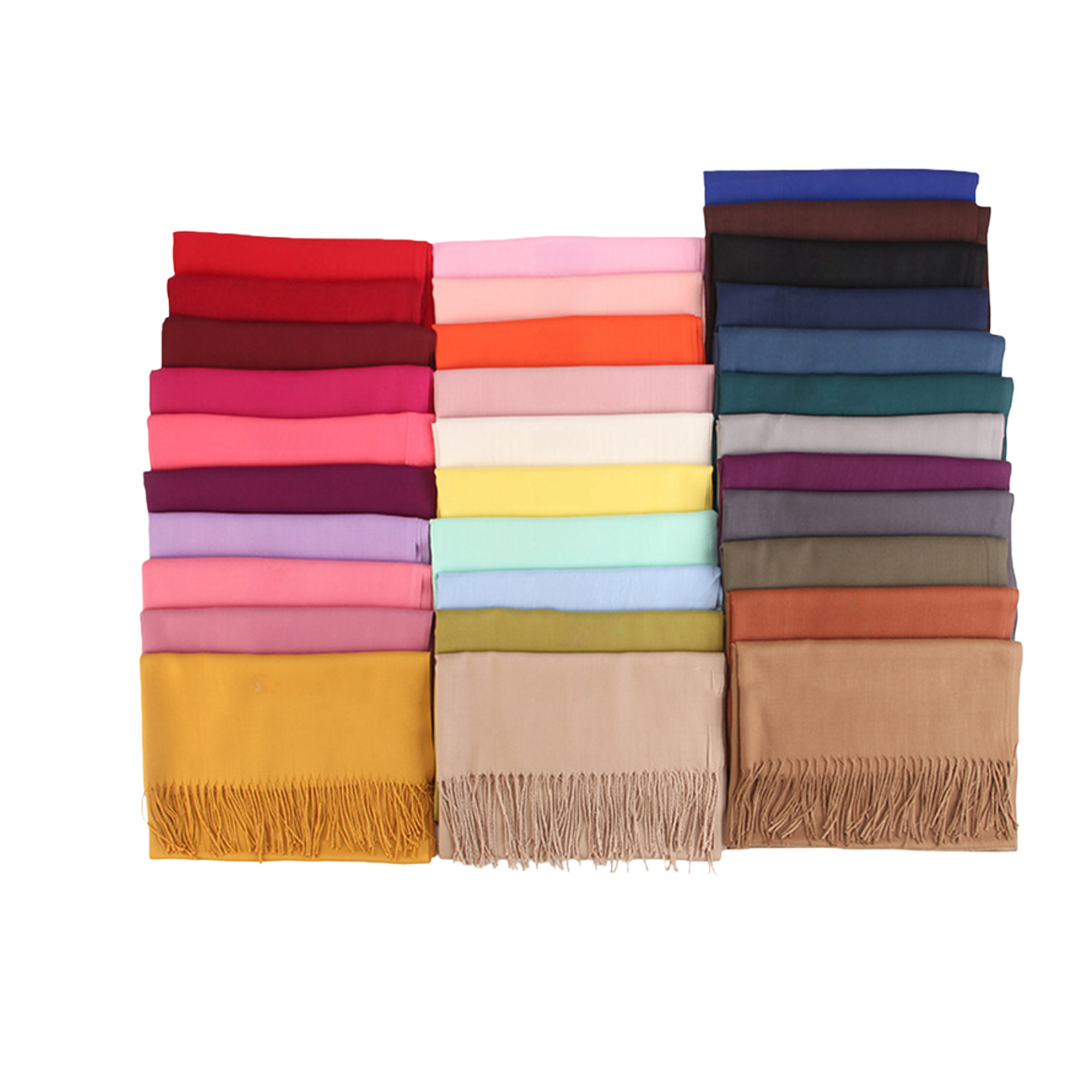 Custom Logo Multi-Color Fringed Scarf 4