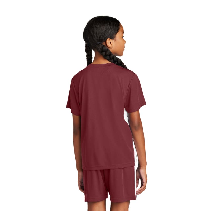 Sport-Tek Youth Competitor United V-Neck 45