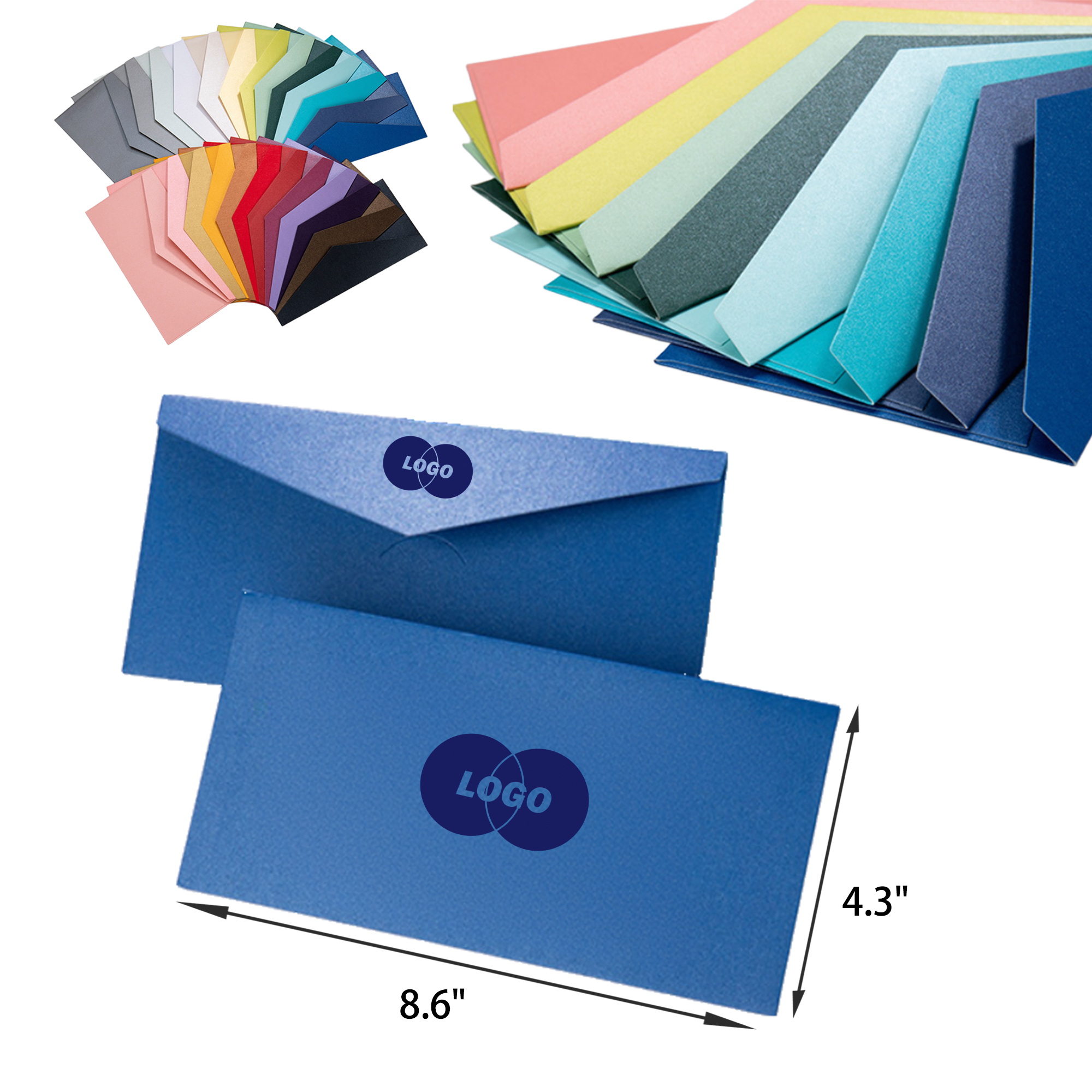 MOQ 50 PCS Stylish Colorful Envelope Greeting Card 2