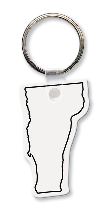 Vermont State Shape Key Tag (Spot Color) 9