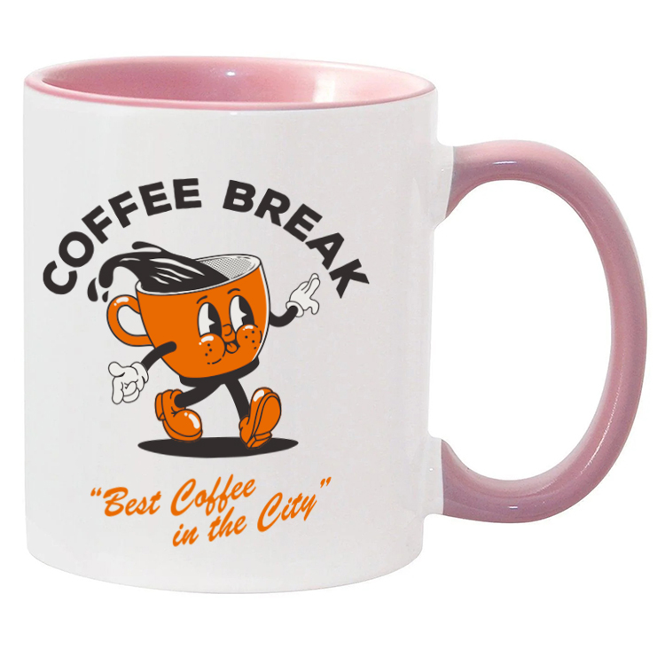 11oz Full Color Colored Handle Mug 13