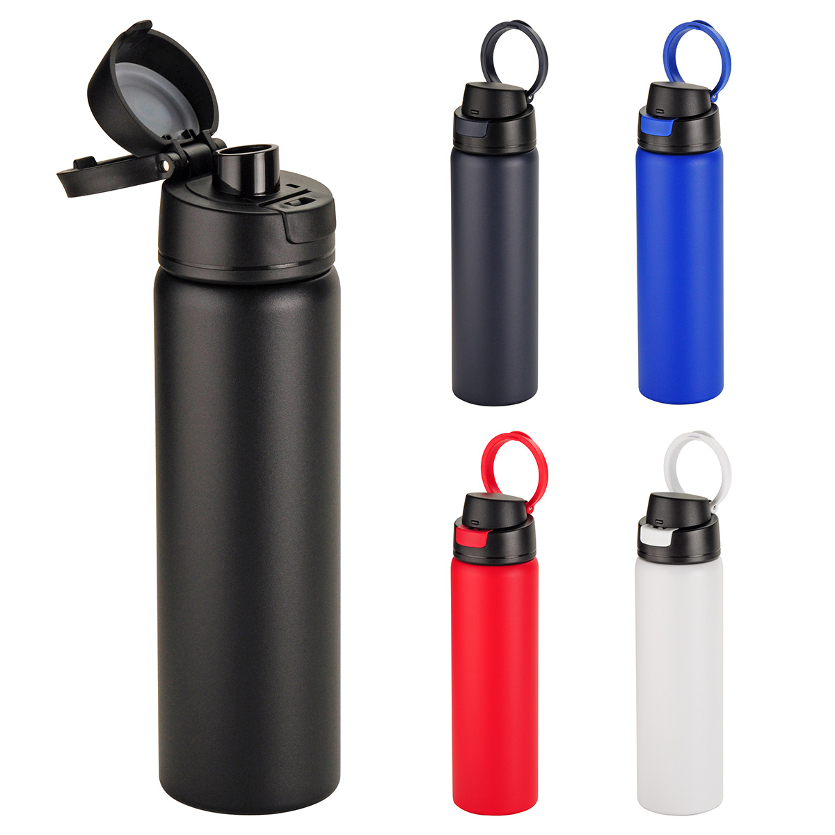 Cabrio 24 oz Recycled Stainless Steel Vacuum Insulated Bottle, custom water bottle with logo imprint 36