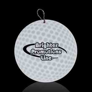 Golf Ball 2 1/2" Plastic badge Medallion