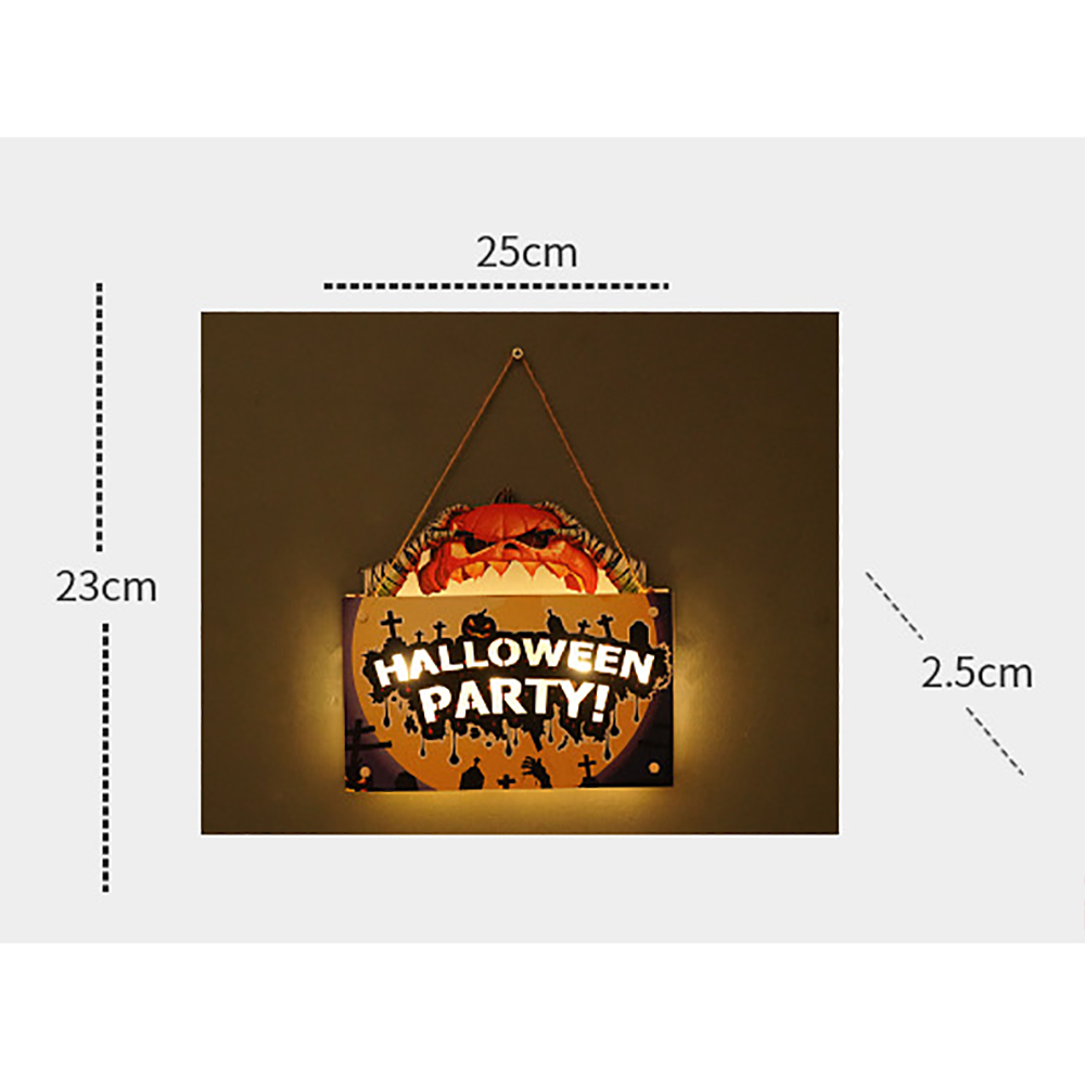 LED Halloween Doorplate Pumpkin Lamp 7