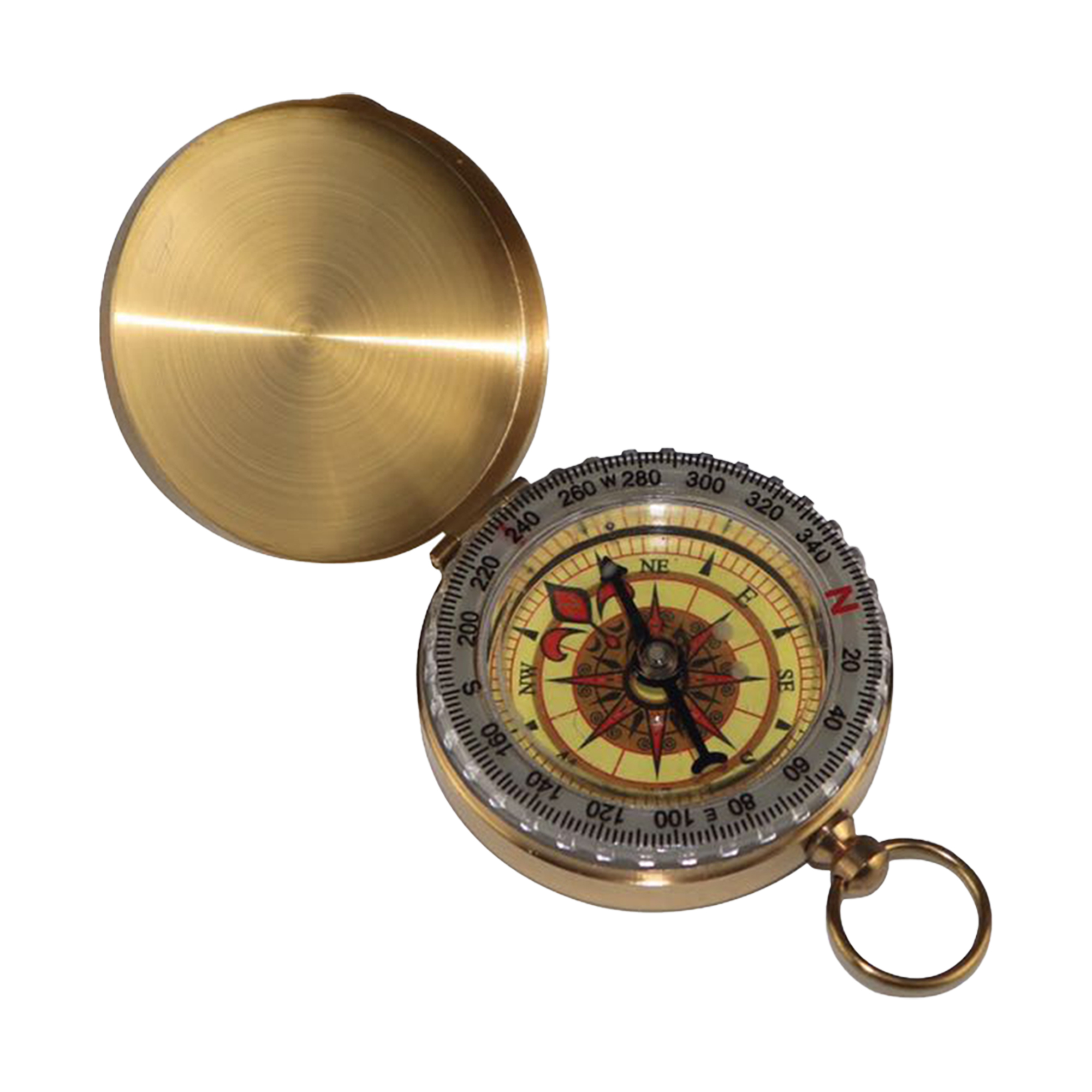Brass Classic Brass Pocket Compass For Outdoor Exploration 3