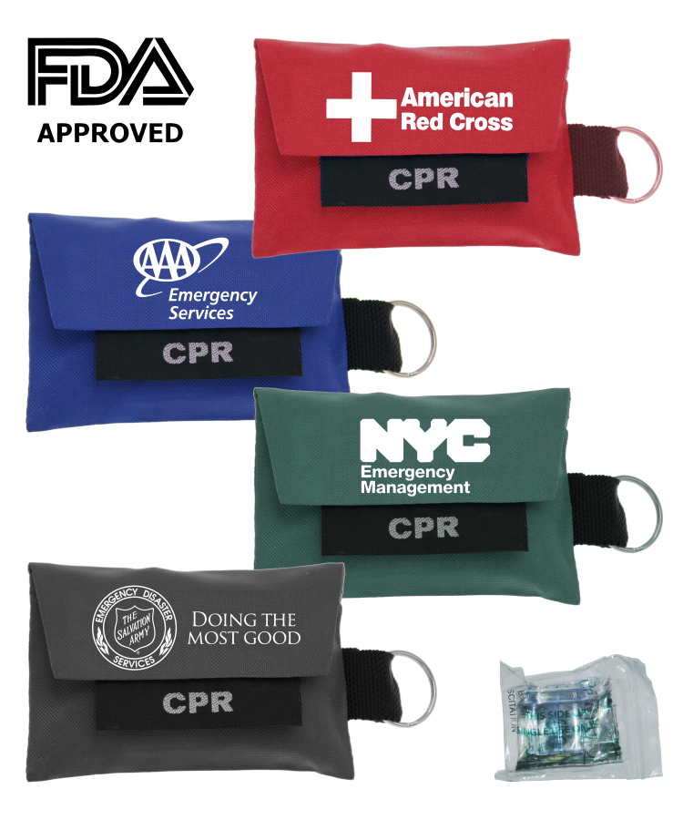 CPR Shield Pouch with Attached Key-Chain - FDA APPROVED! 1