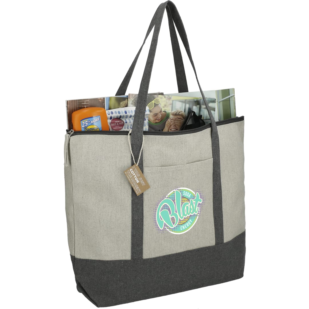 Repose 10oz Recycled Cotton Zippered Tote 11