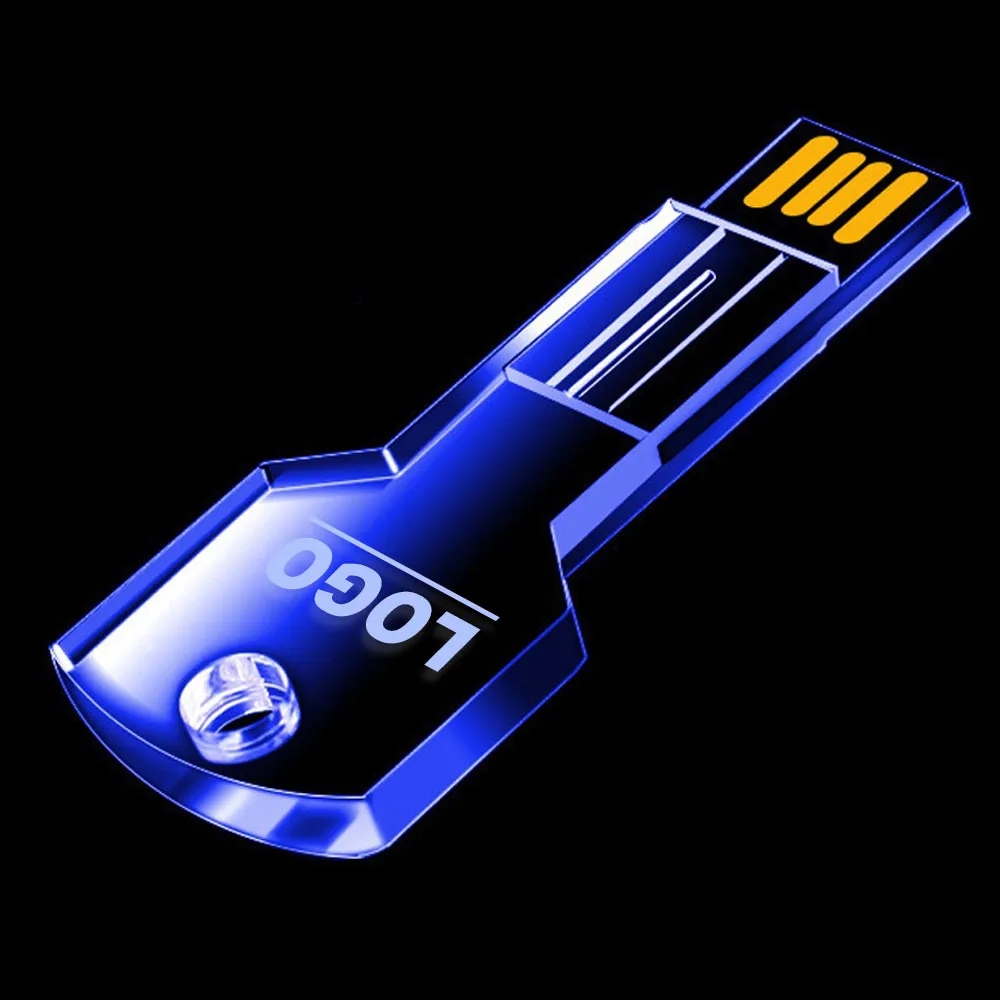 Crystal Key Shaped USB Pen Drive 3