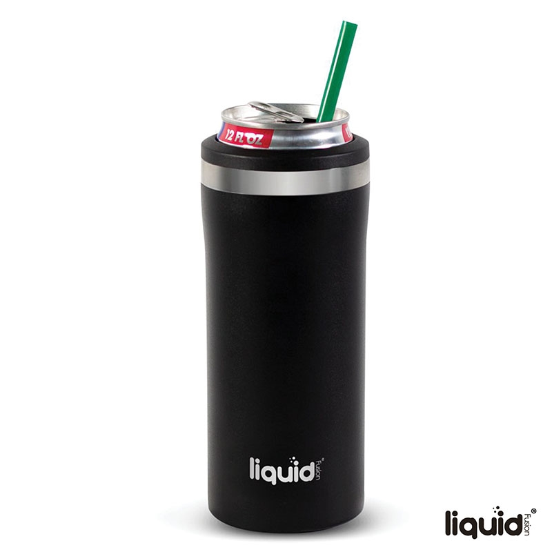 Liquid Fusion® 12 oz. Double Wall, Stainless Steel Skinny Can Cooler 8
