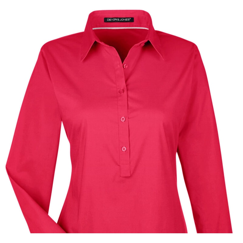 Devon & Jones Ladies' Perfect Fit™ Half-Placket Tunic Top 10