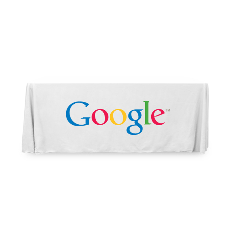 6 ft. Throw PolyPoplin Table Cover (Full Color Logo) 38