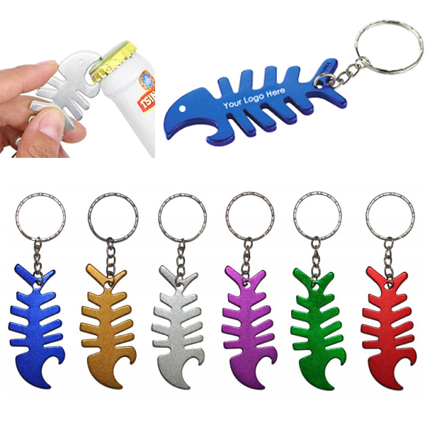 Fish Bone Bottle Opener Keychain 7