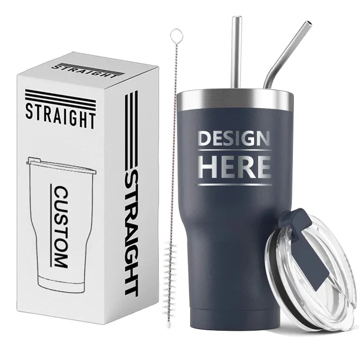 Stainless Steel Insulated Water Bottle with Straws 10