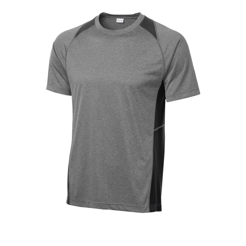 Sport-Tek Heather Colorblock Contender Tee. 13