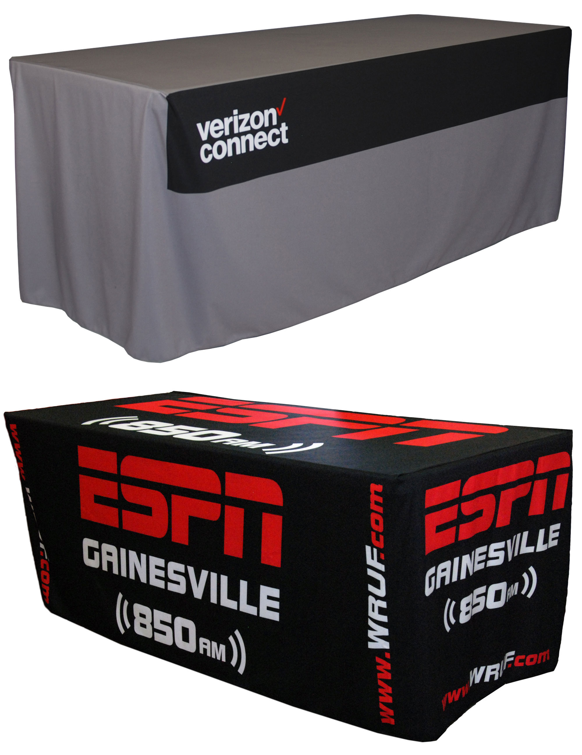 6' Fitted Tablecloth - OPEN BACK 1