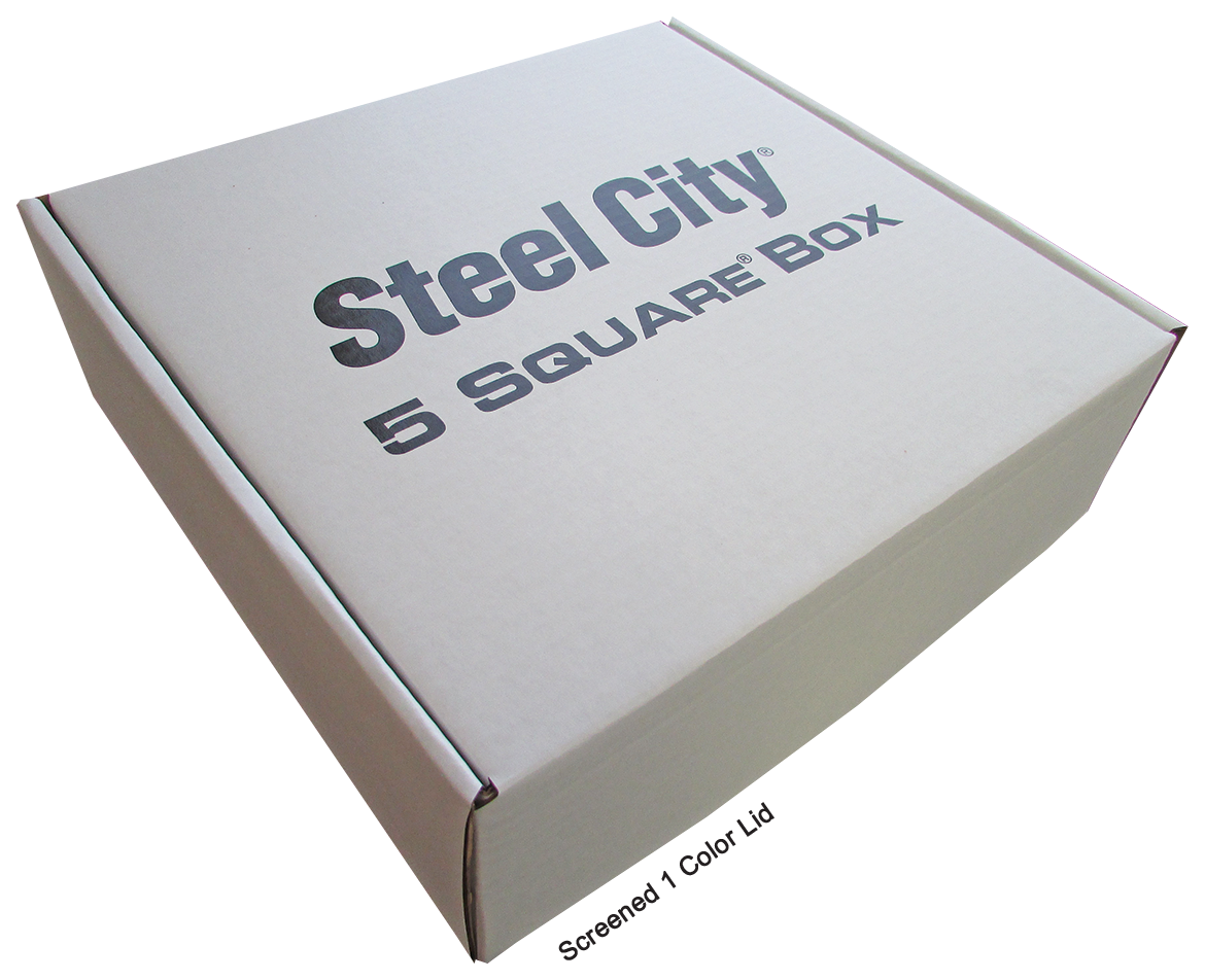12" X 12" X 4" - B-Flute Outside Tuck Box 1