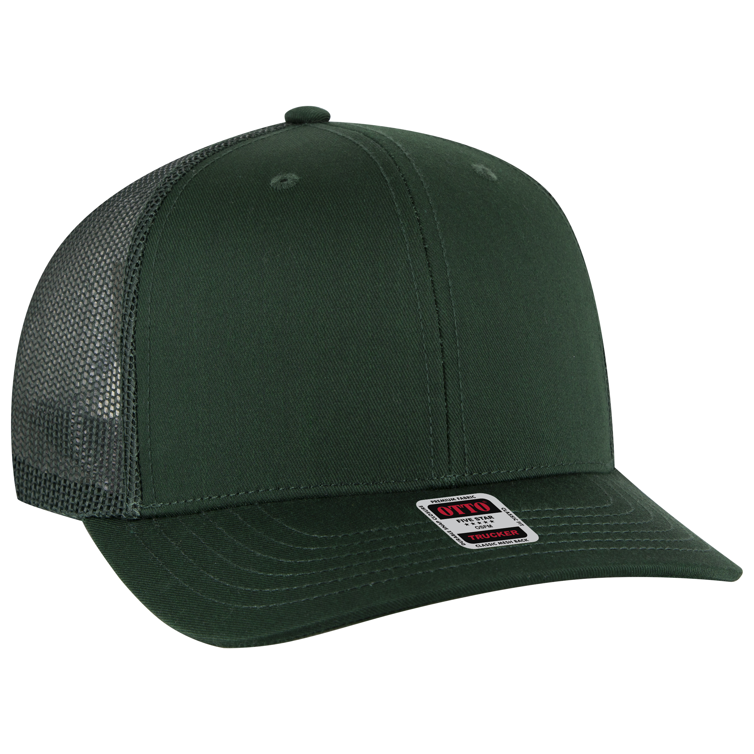 OTTO CAP® 6 Panel Mid Profile Mesh Back Trucker Hat 95