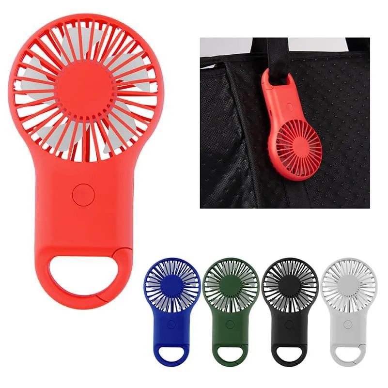 Rechargeable Handheld Fan With Carabiner 4