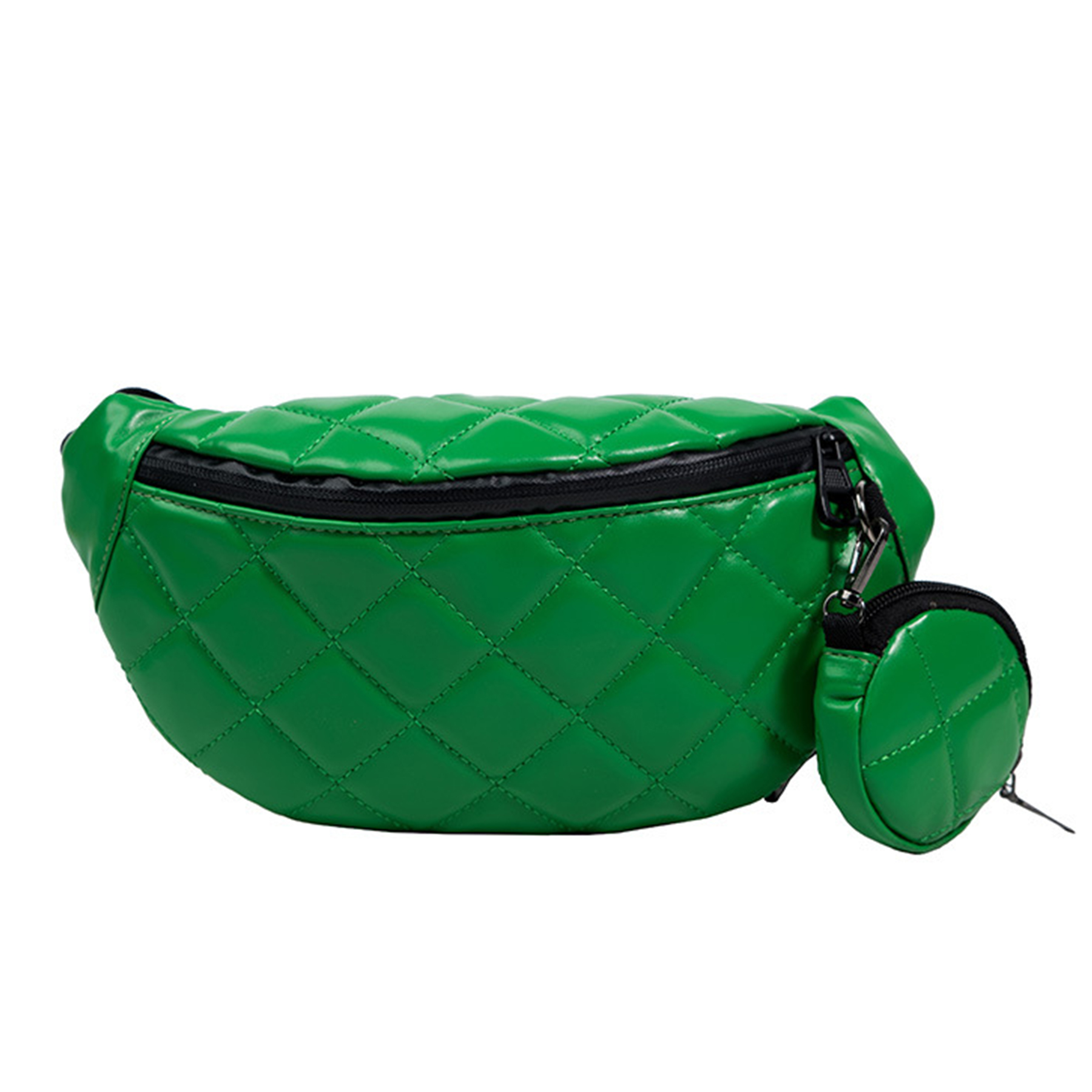 PU Simple and stylish rhombus one-shoulder dumpling bag 1