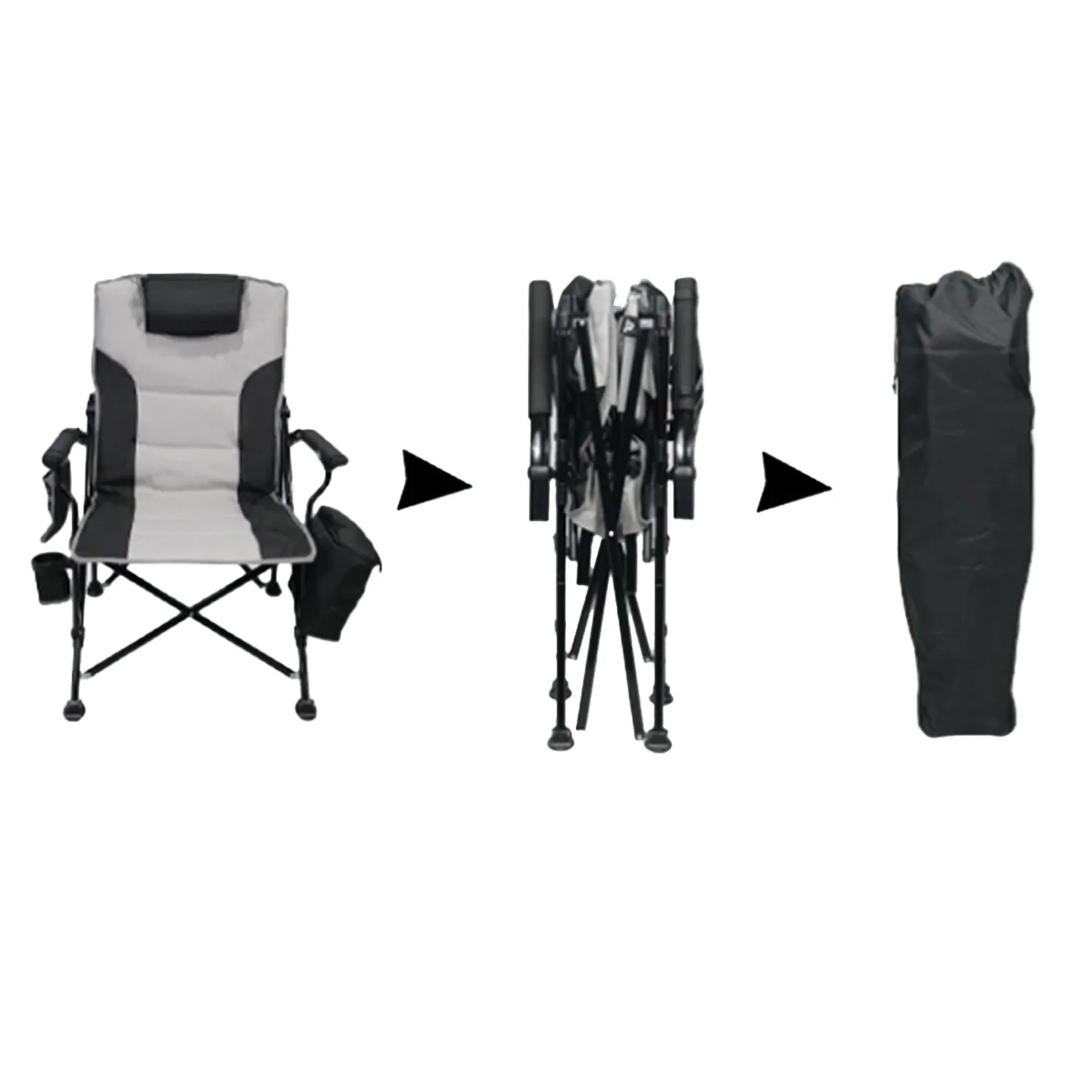 Adjustable Relaxation Deluxe Reclining Camping Chair 3