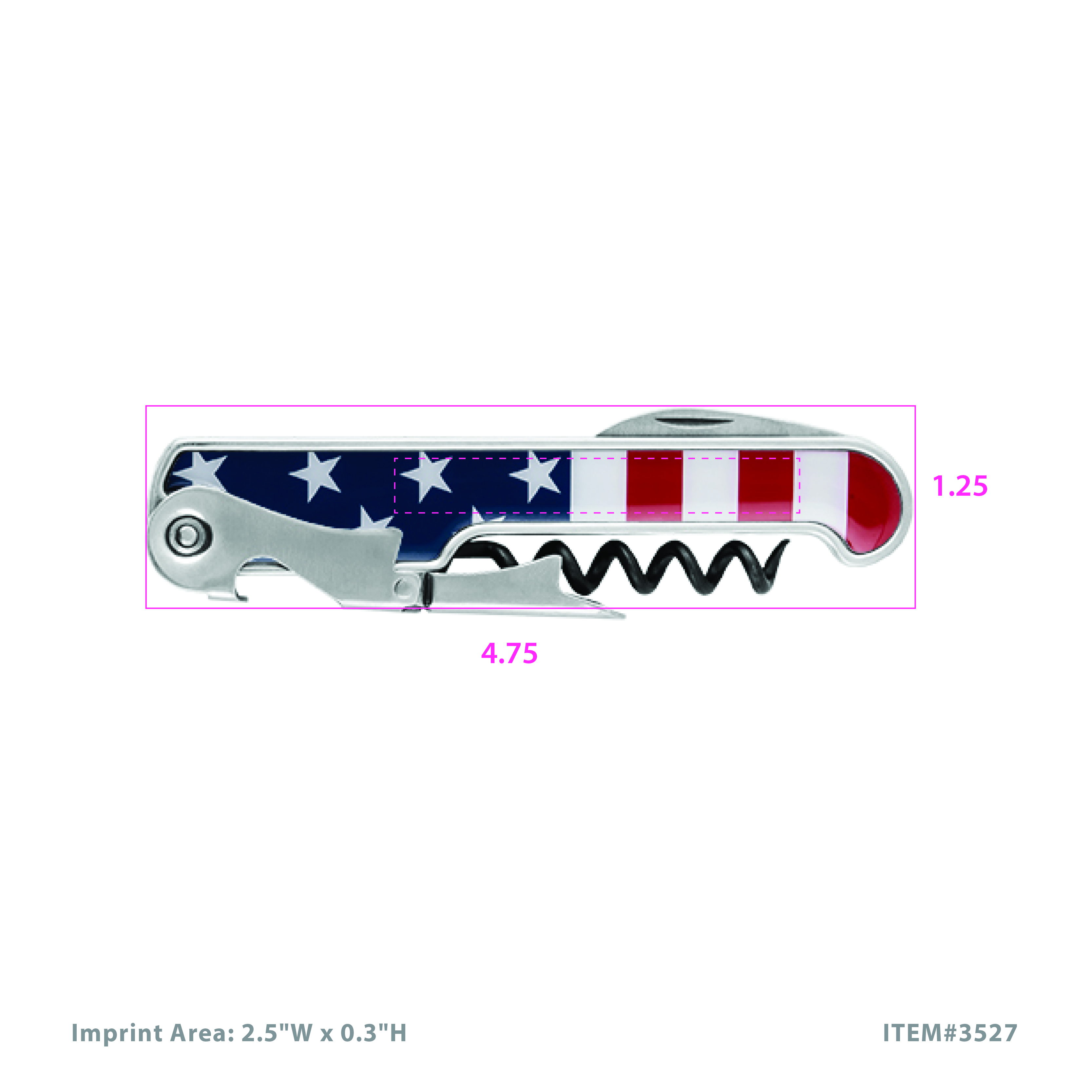 Foster & Rye® American Flag Corkscrew 4