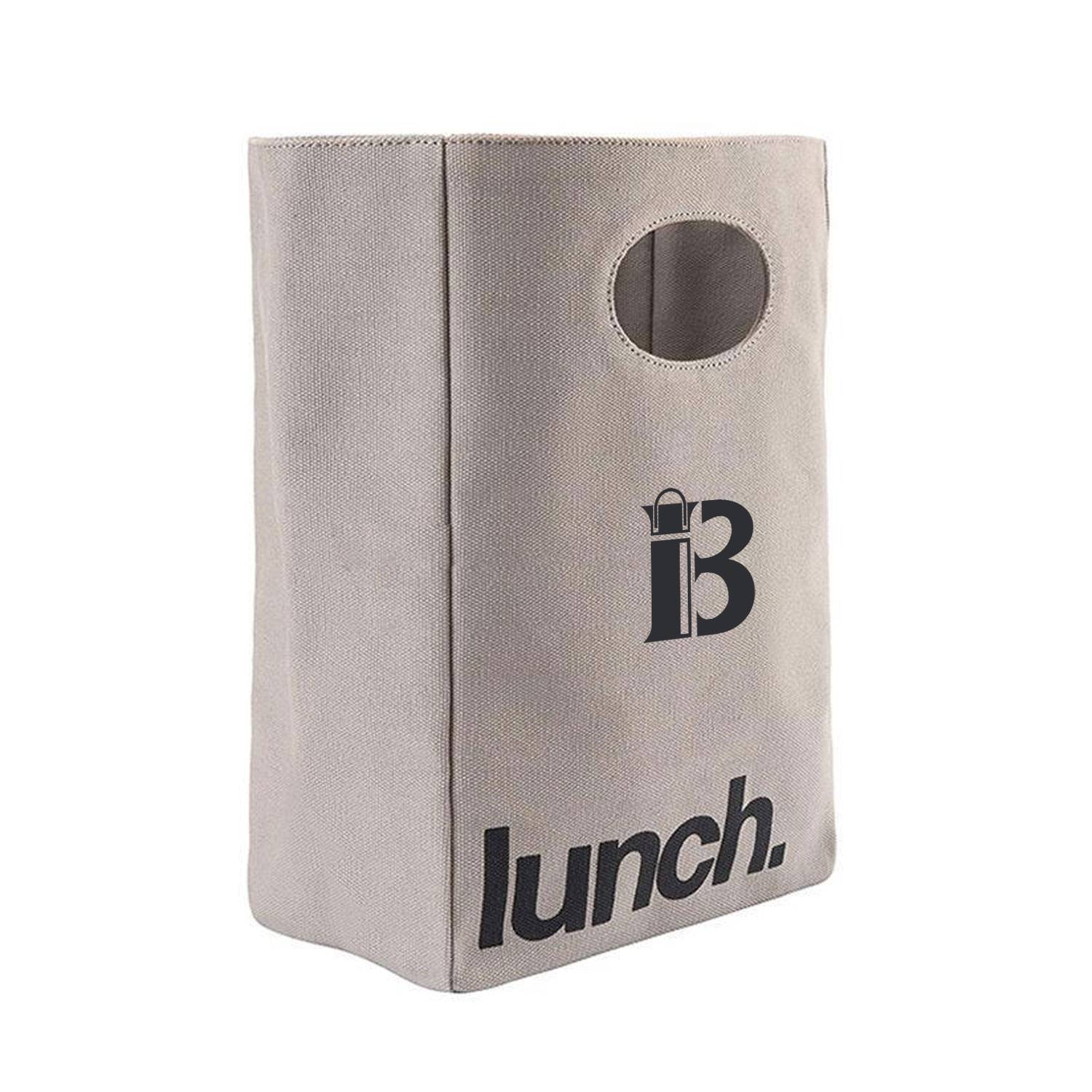 Double-Layer Handy Canvas Tote, custom tote bag with logo imprint 1