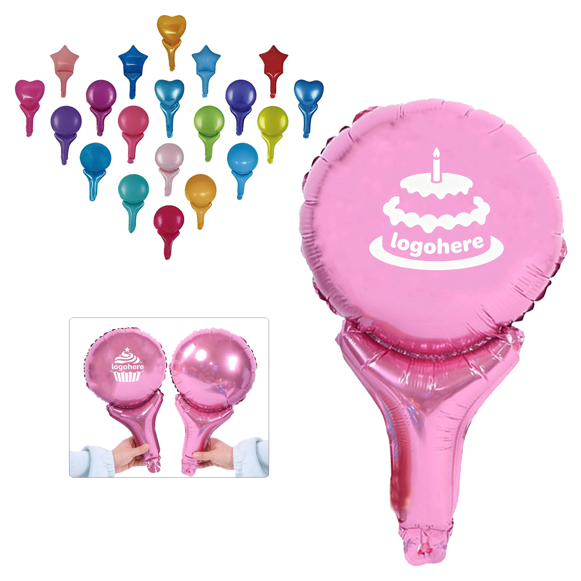 Custom Foil Handheld Balloon Banner 5