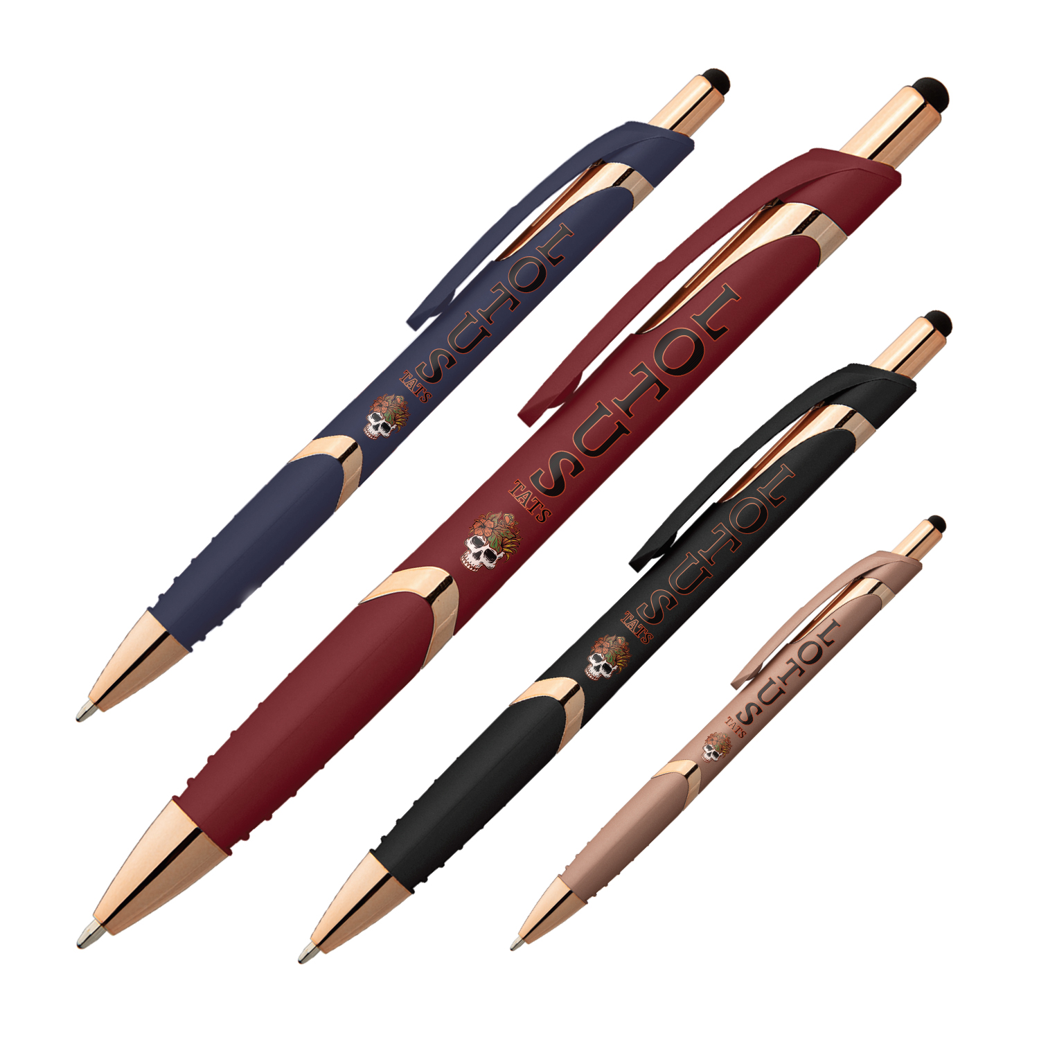 Gemini Softy Rose Gold Plastic Pen (Full Color Imprint) 1