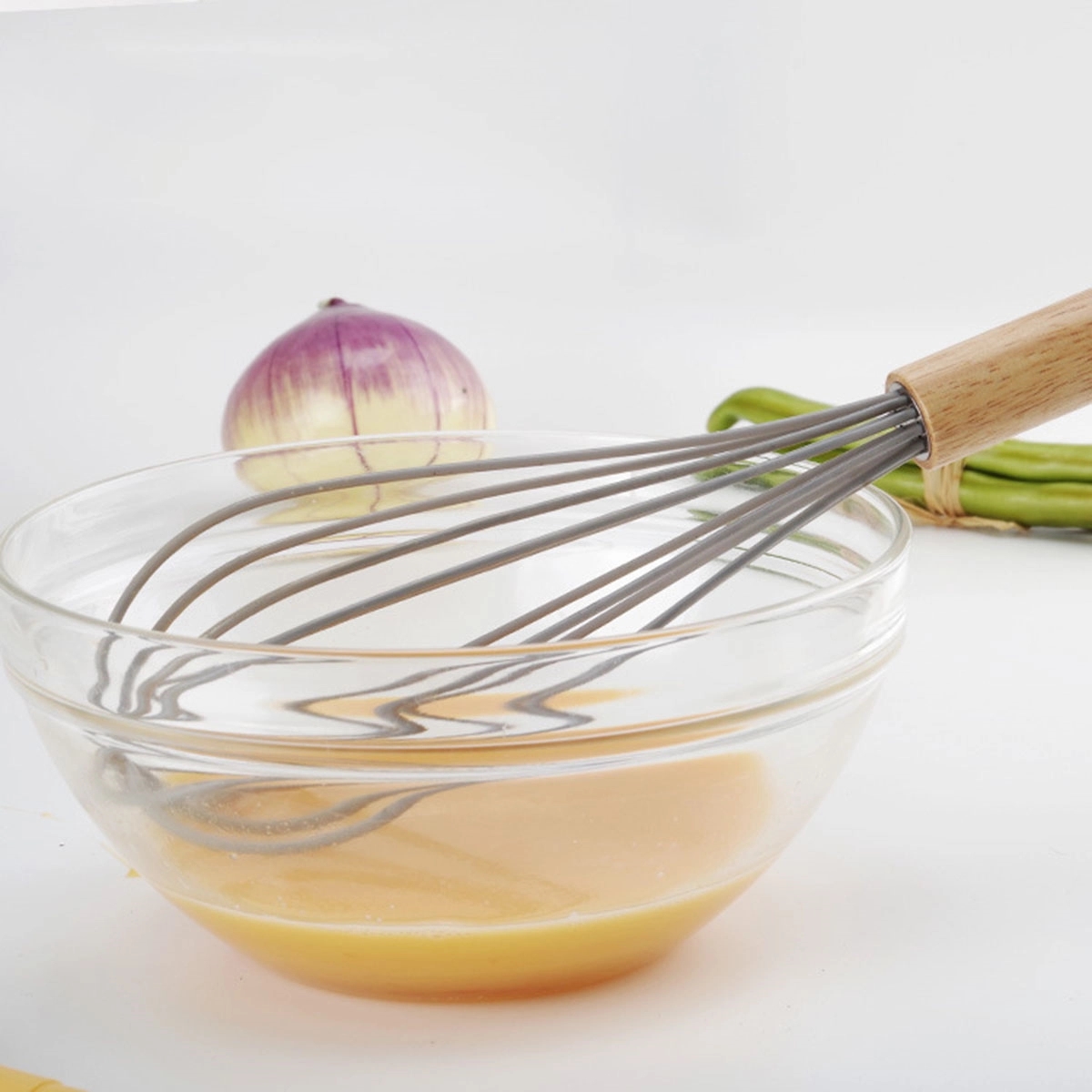 Silicone Whisk With Wood Handle 4