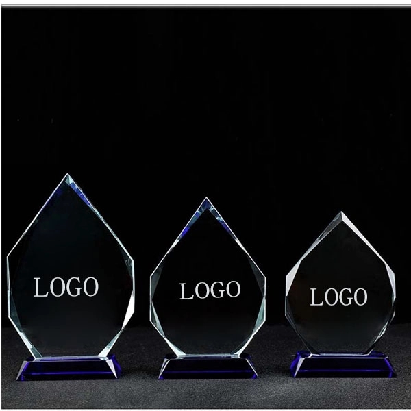 Prism Pointed Peak Crystal Award 4