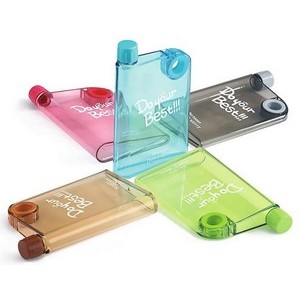 A5 Plastic Square Flat Water Bottle 1