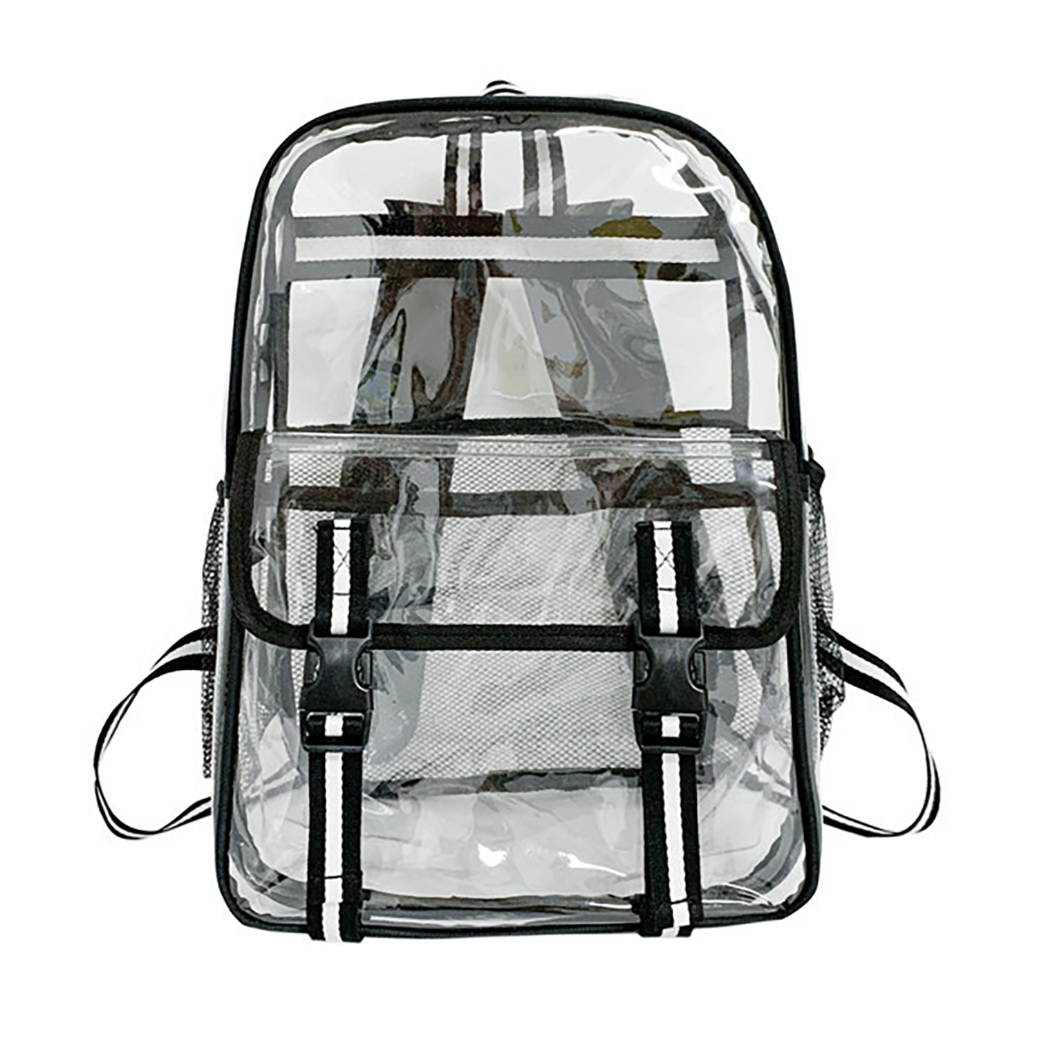 Large Capacity Clear PVC Backpack w/ USB Port 7