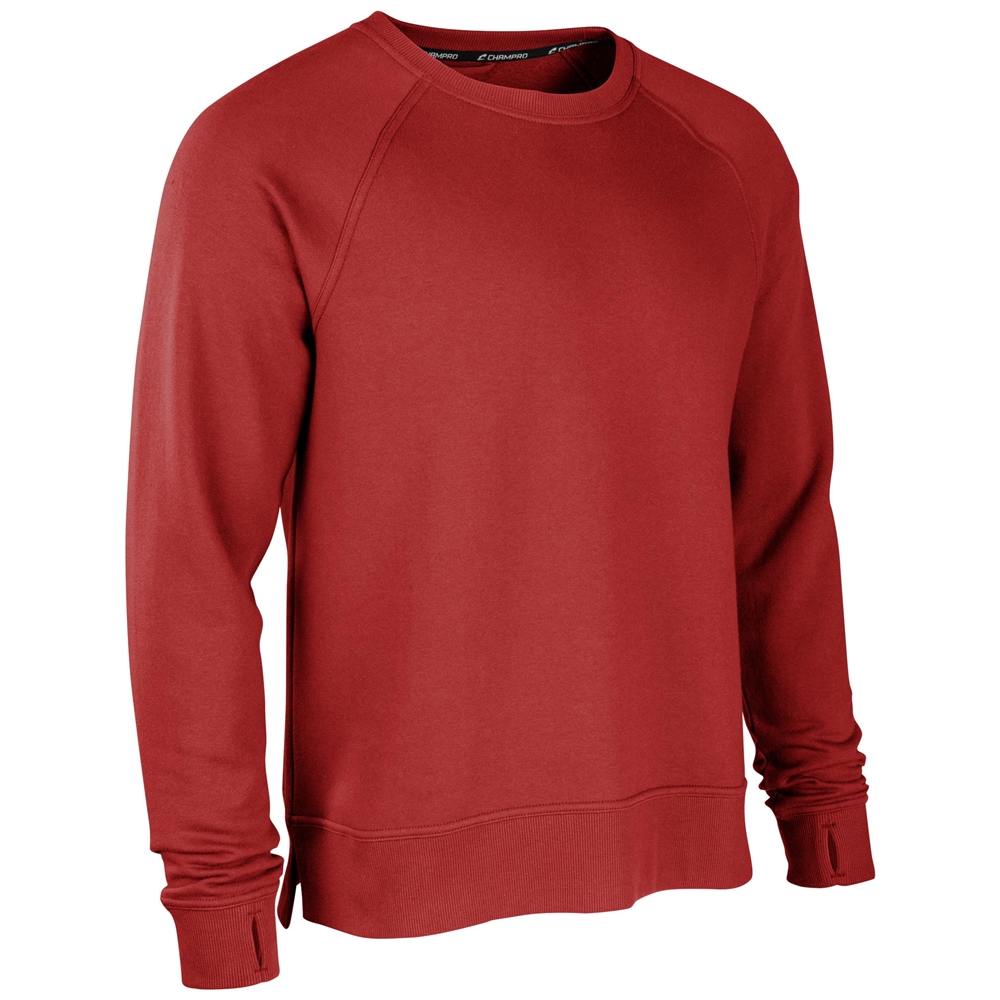 Victory Fleece Men's Split Hem Crew, custom hoodie or sweatshirt with logo imprint 9