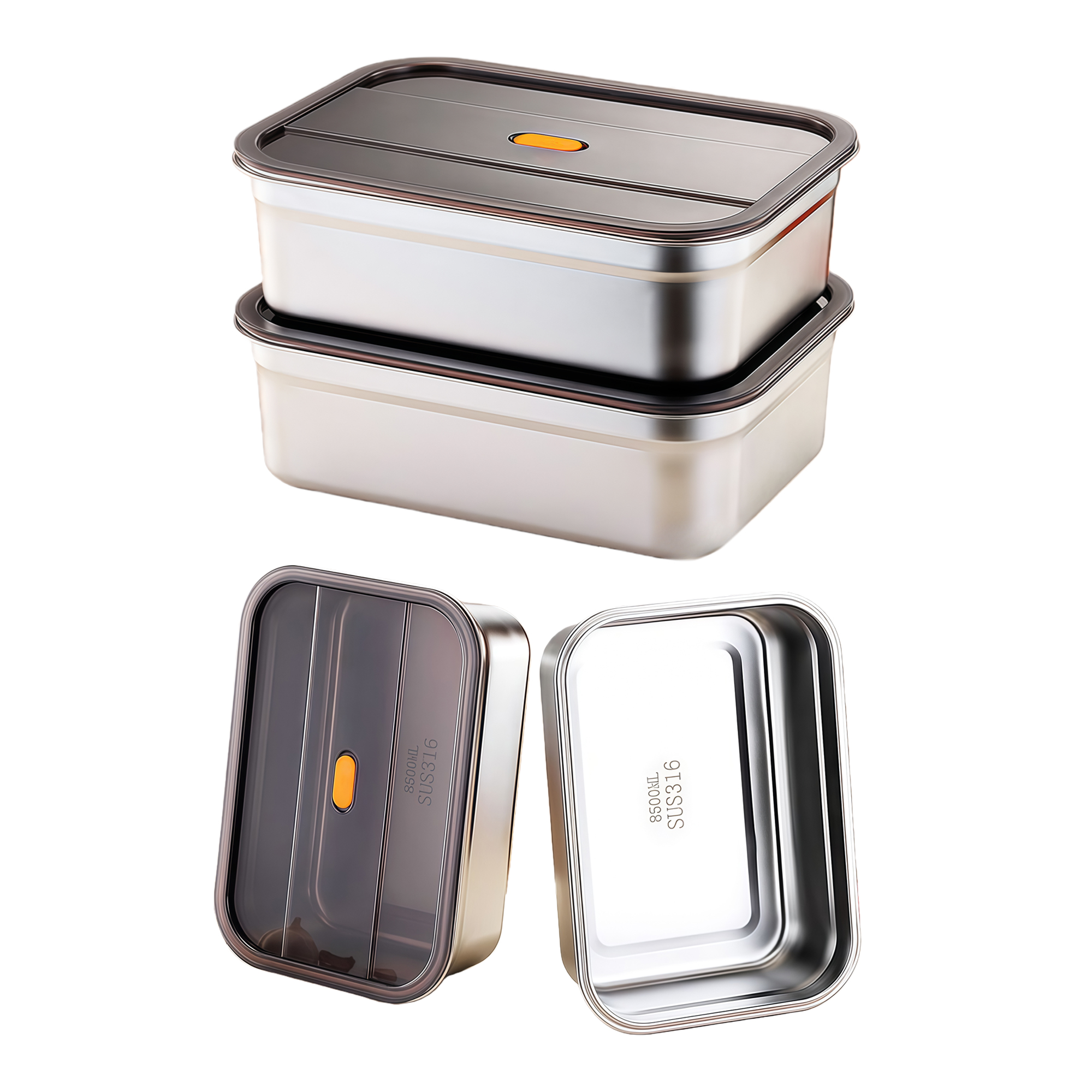 95oz Stainless steel lunch Box 3