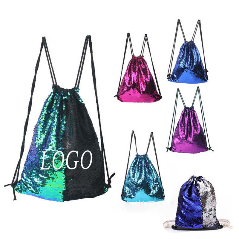 Mermaid Sequins Drawstring Bag