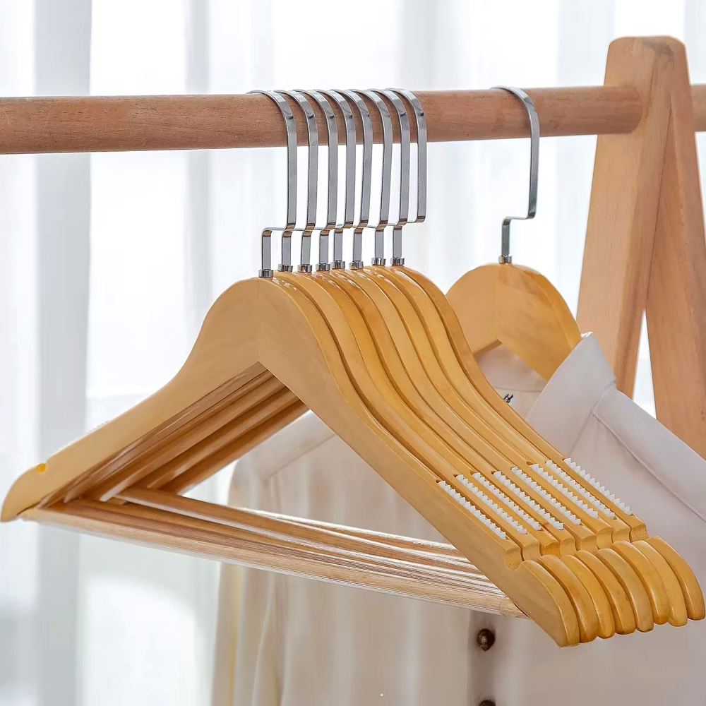 Engraved Wooden Clothes Hanger 5