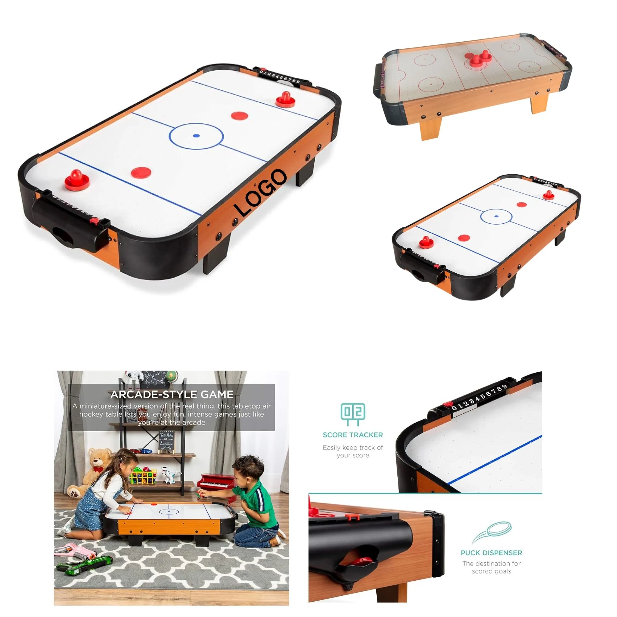Portable Tabletop Air Hockey Arcade Table 1