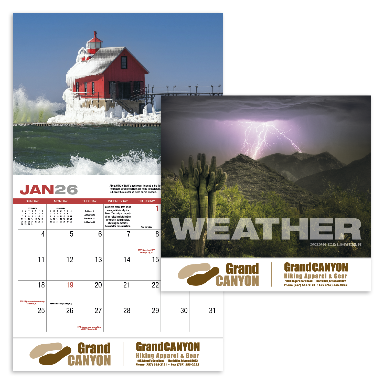 HotLine® Products Weather Almanac Appointment Calendar - Stapled 6