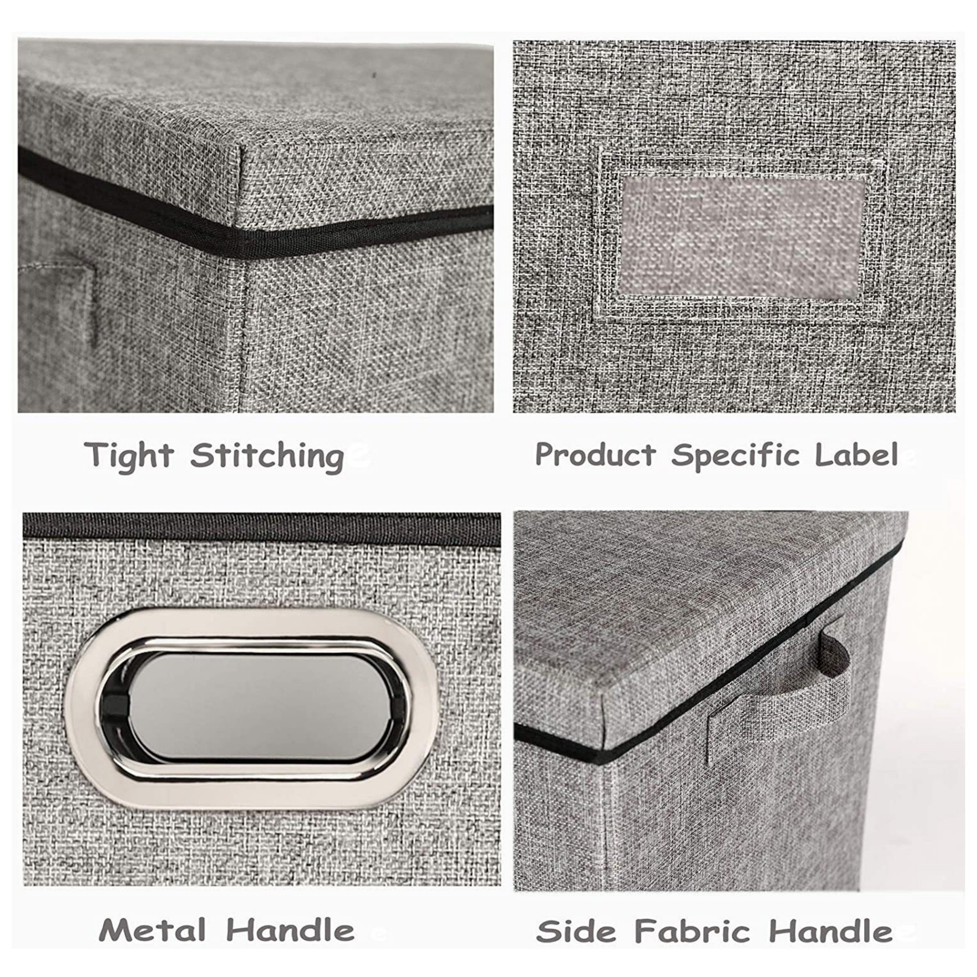 12 Inch Record Storage Boxes With Lids and Handles 5