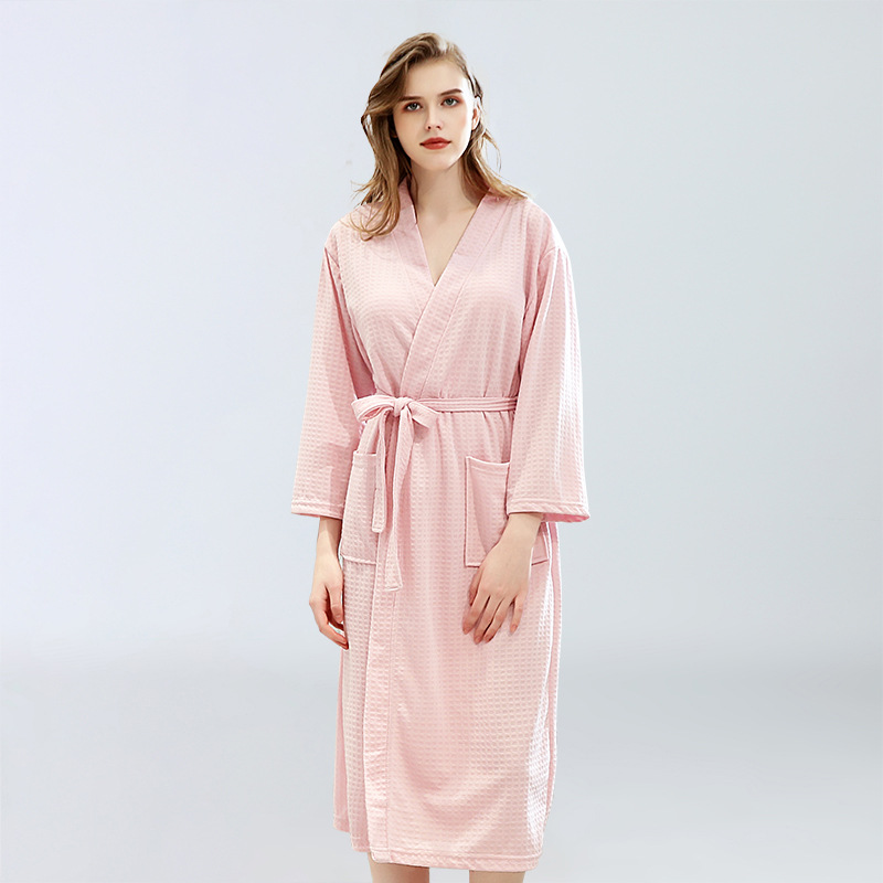 Women Men Waffle Bathrobes for Spring Summer 17