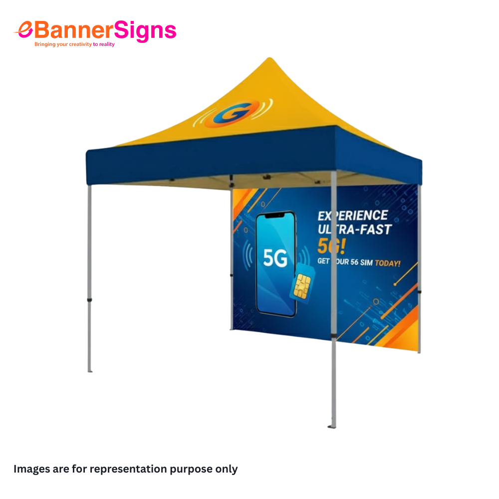 Canopy Tent 10 x 10 (Topper + Hardware + Full Single Side Backwall) 3