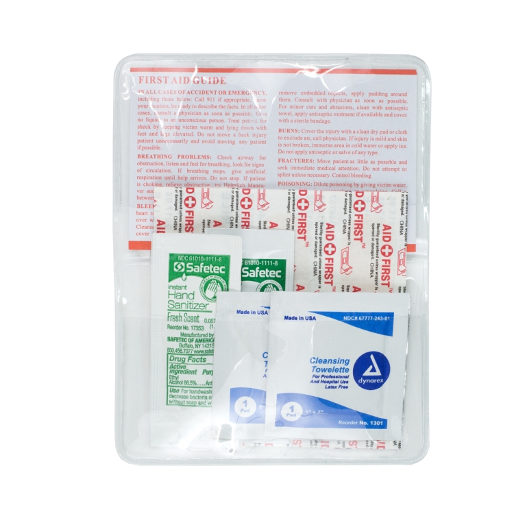 "MESS-NO-MORE L" 9 Piece Stay Clean First Aid Kit 43